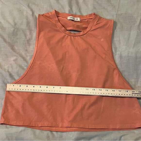 Laslulu Pink Crew Neck Top - Picture 8 of 9